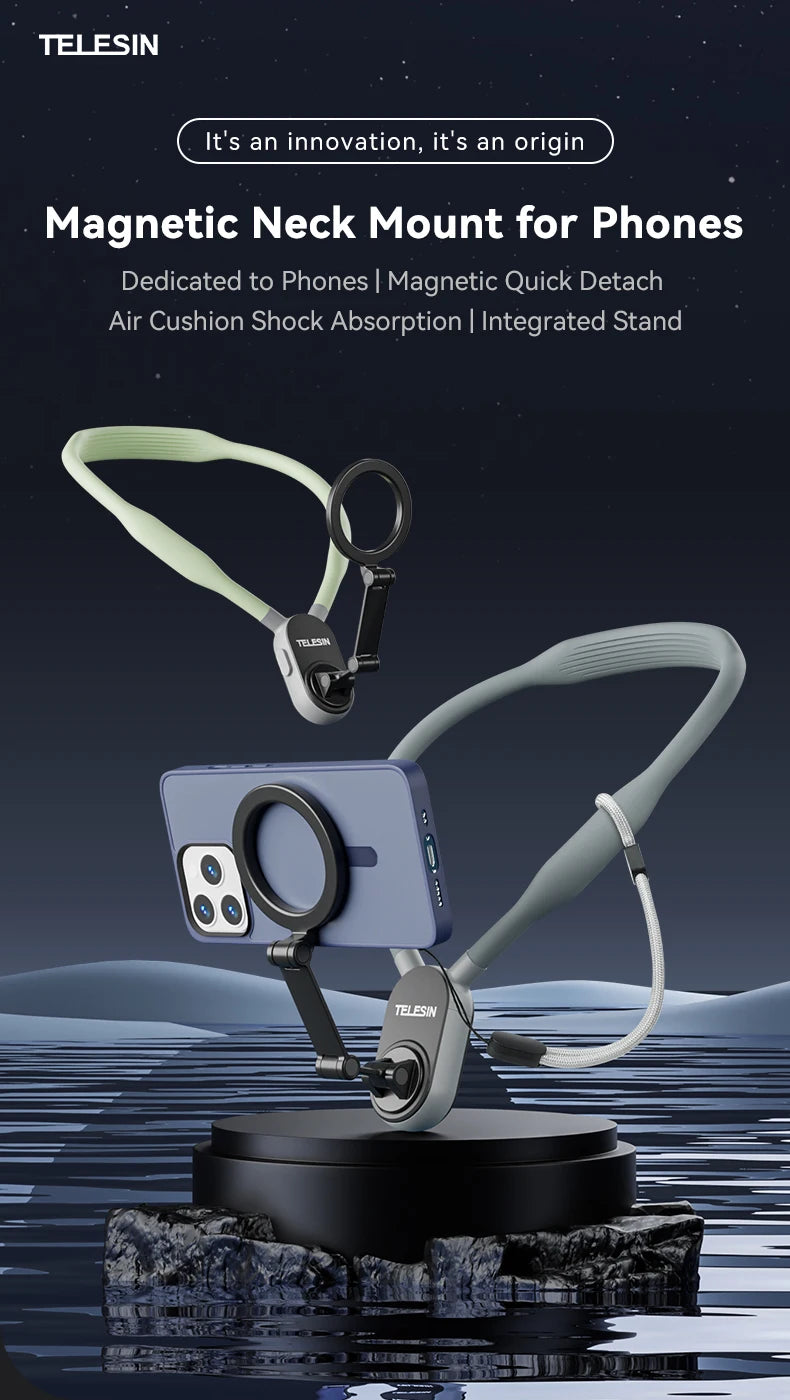 Silicone Magnetic Neck Mount for iPhone