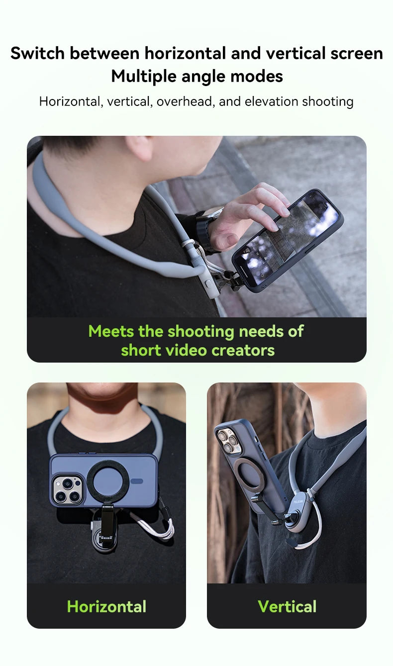 Silicone Magnetic Neck Mount for iPhone