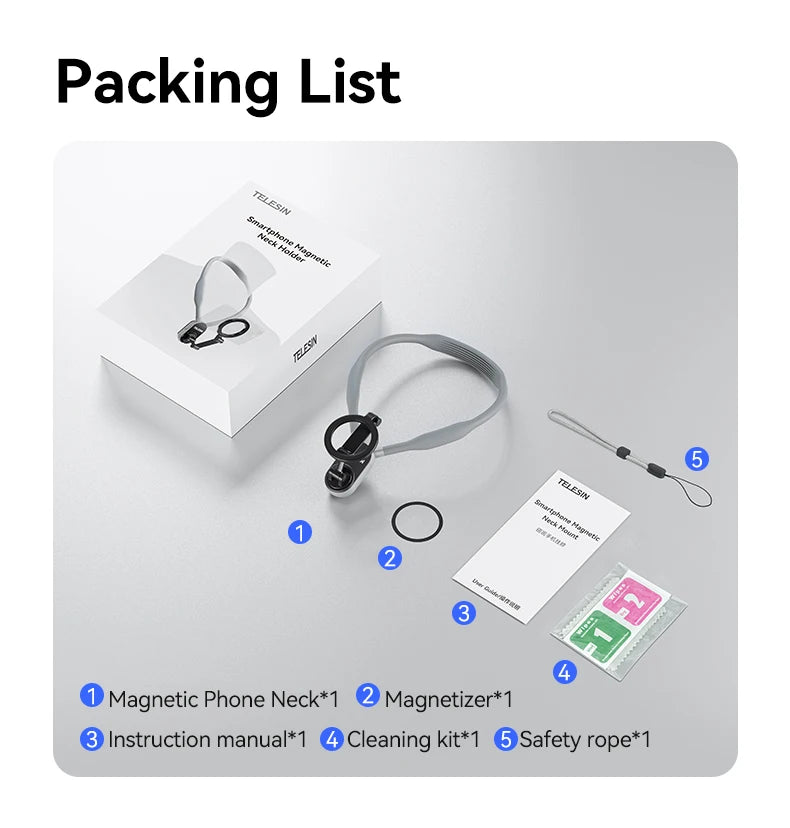 Silicone Magnetic Neck Mount for iPhone