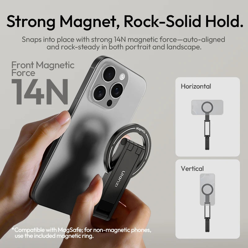 Magnetic Tripod Handheld Selfie Mount for iPhone