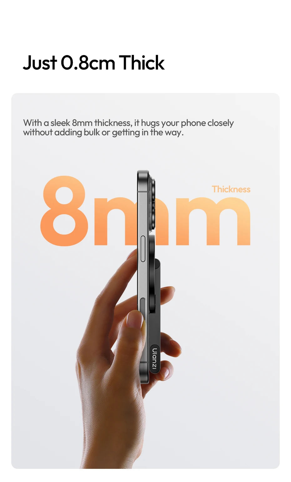 Magnetic Tripod Handheld Selfie Mount for iPhone