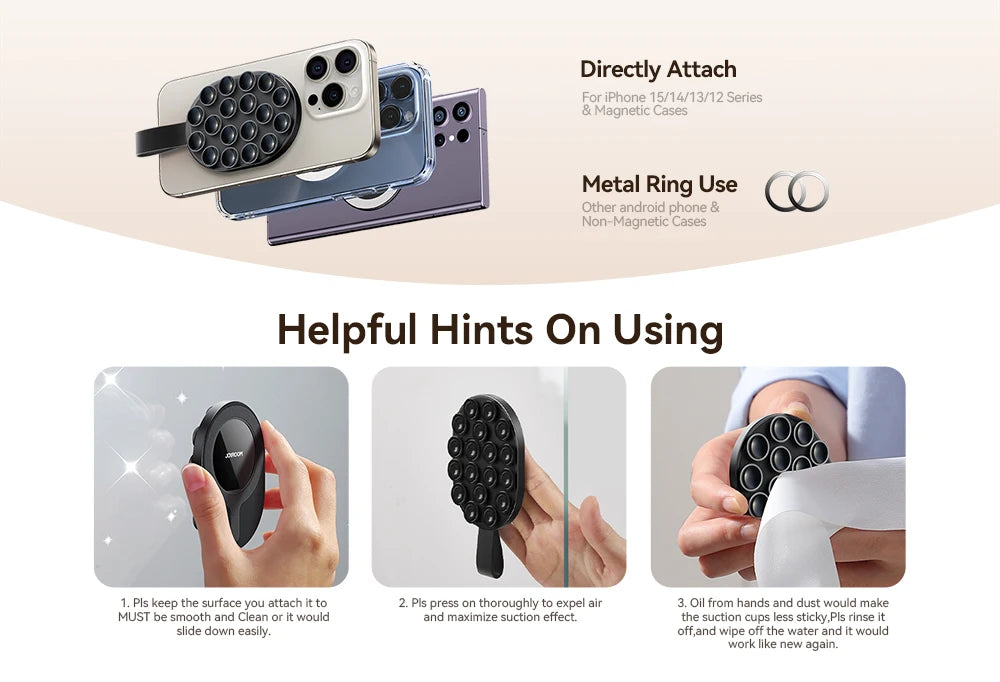 Magnetic Suction Mount For iPhone